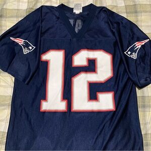 NFL Tom Brady New England Patriots Jersey 12 Team Sports Navy